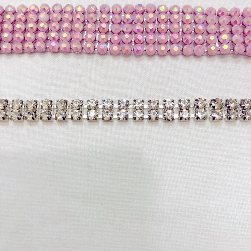 Custom Made Halter Dress With Pink Shimmering Rhinestones - Size 2 - Picture 14 of 16